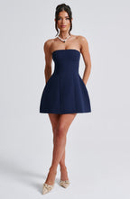 Asha Mini Dress - Navy - Napalia