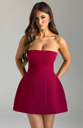 Asha Mini Dress - Wine - Napalia