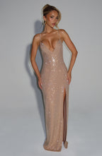 Ashton Maxi Dress - Gold - Napalia