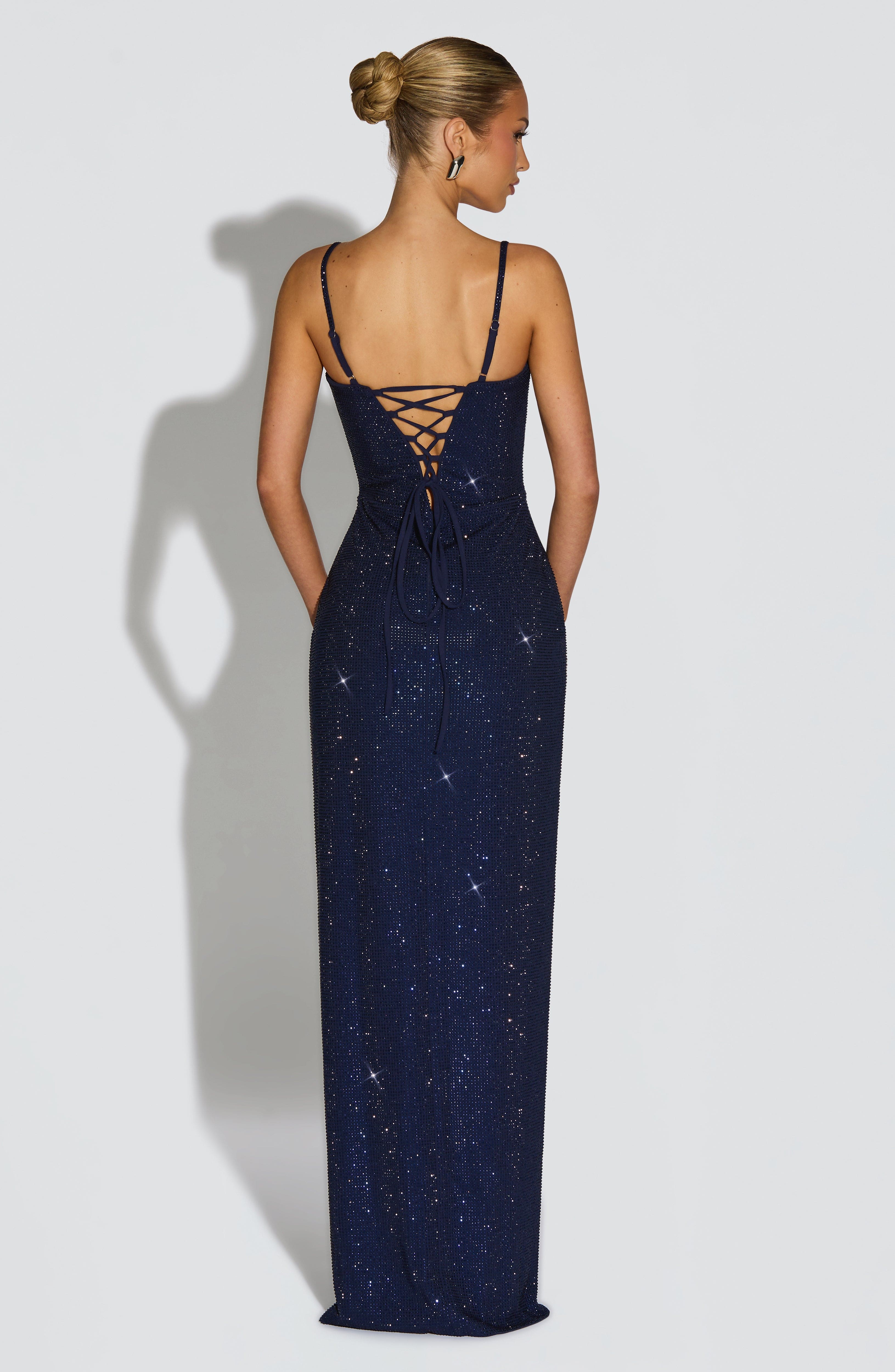 Ashton Maxi Dress - Navy - Napalia