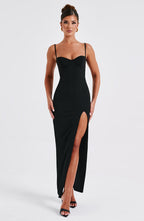 Asteria Maxi Dress - Black - Napalia