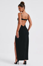Asteria Maxi Dress - Black - Napalia