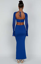 Astrid Maxi Skirt - Blue - Napalia