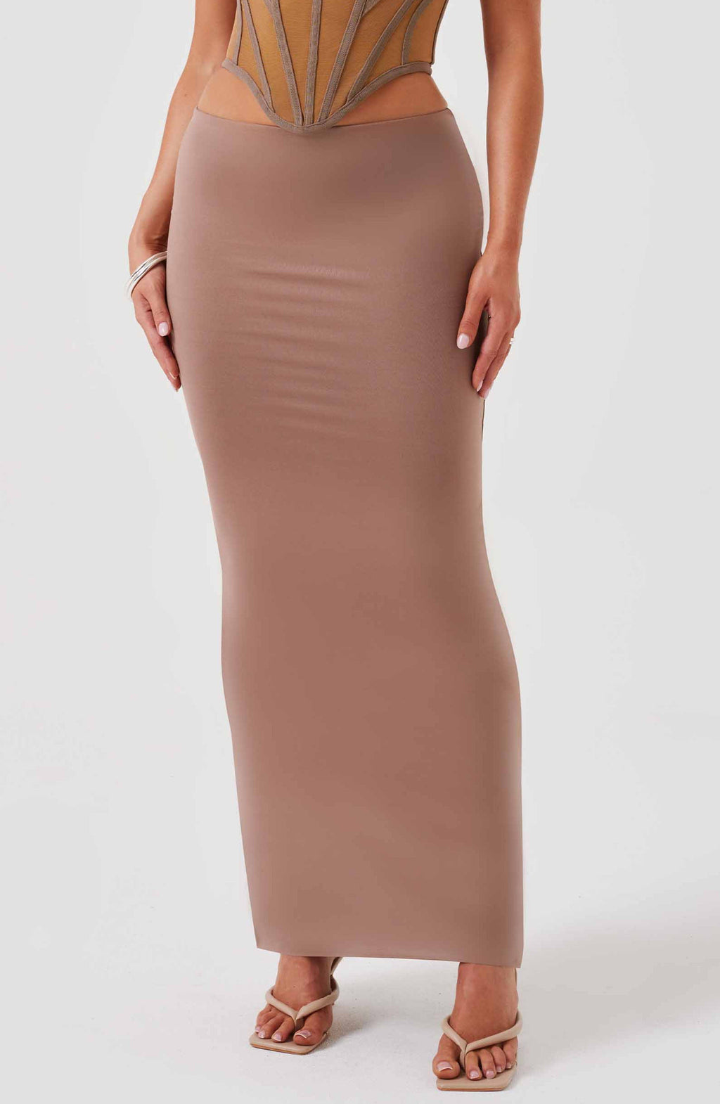 Astrid Maxi Skirt - Chocolate - Napalia