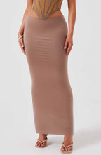 Astrid Maxi Skirt - Chocolate - Napalia