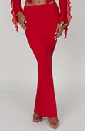 Astrid Maxi Skirt - Red - Napalia