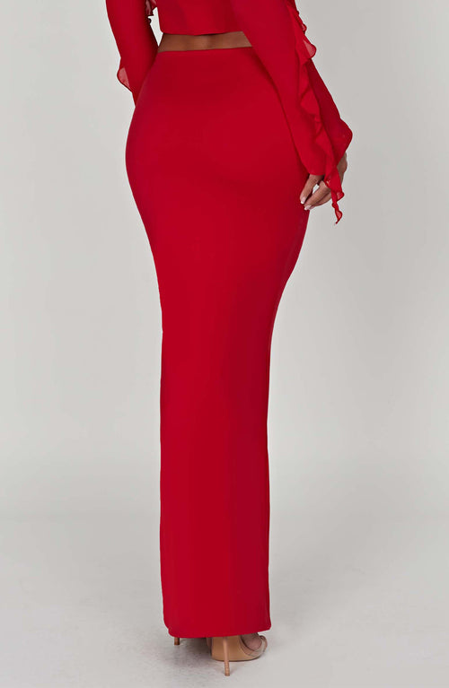 Astrid Maxi Skirt - Red - Napalia