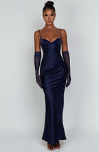 Athena Maxi Dress - Navy - Napalia