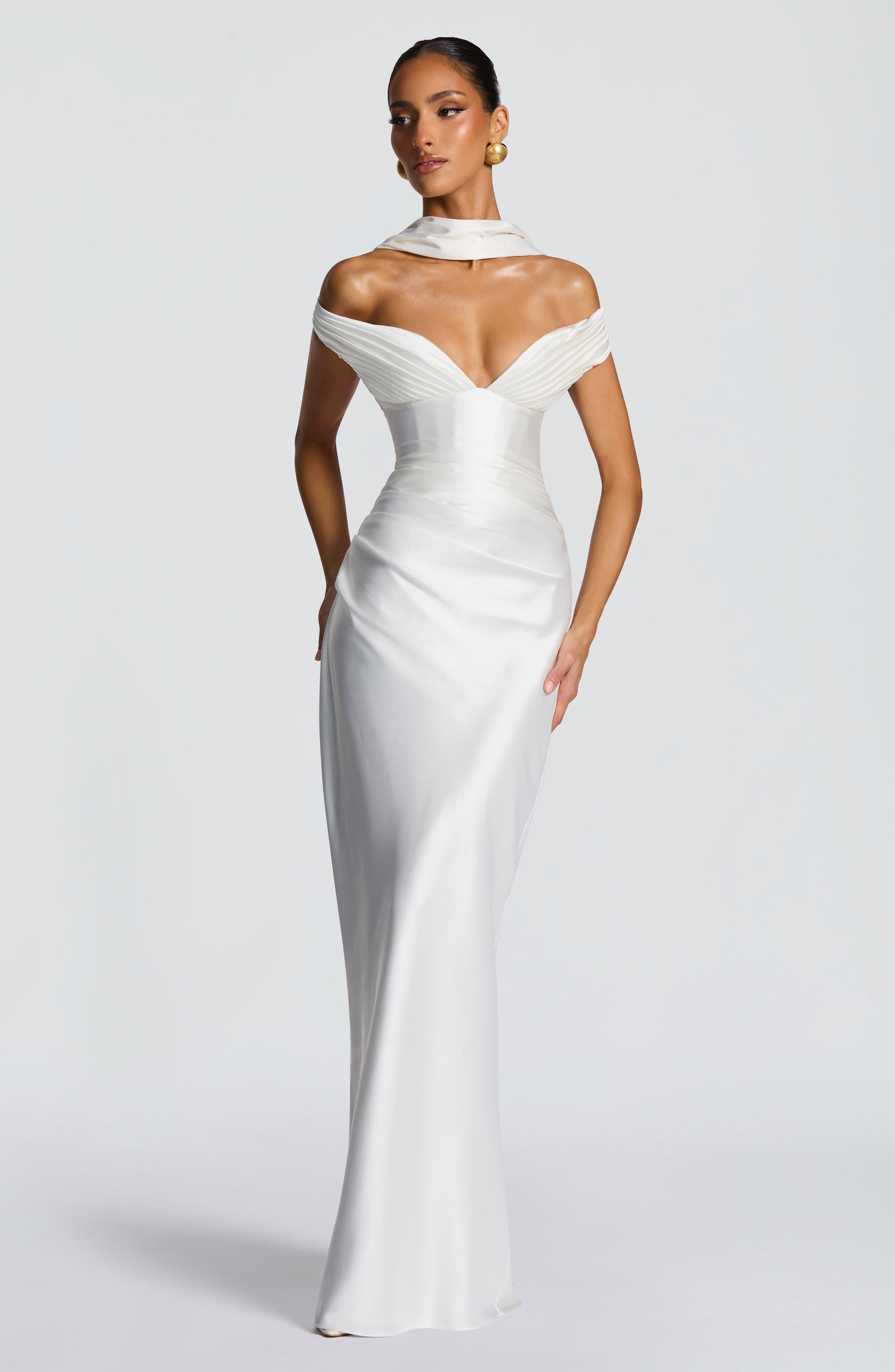 Aurelia Maxi Dress - Ivory - Napalia