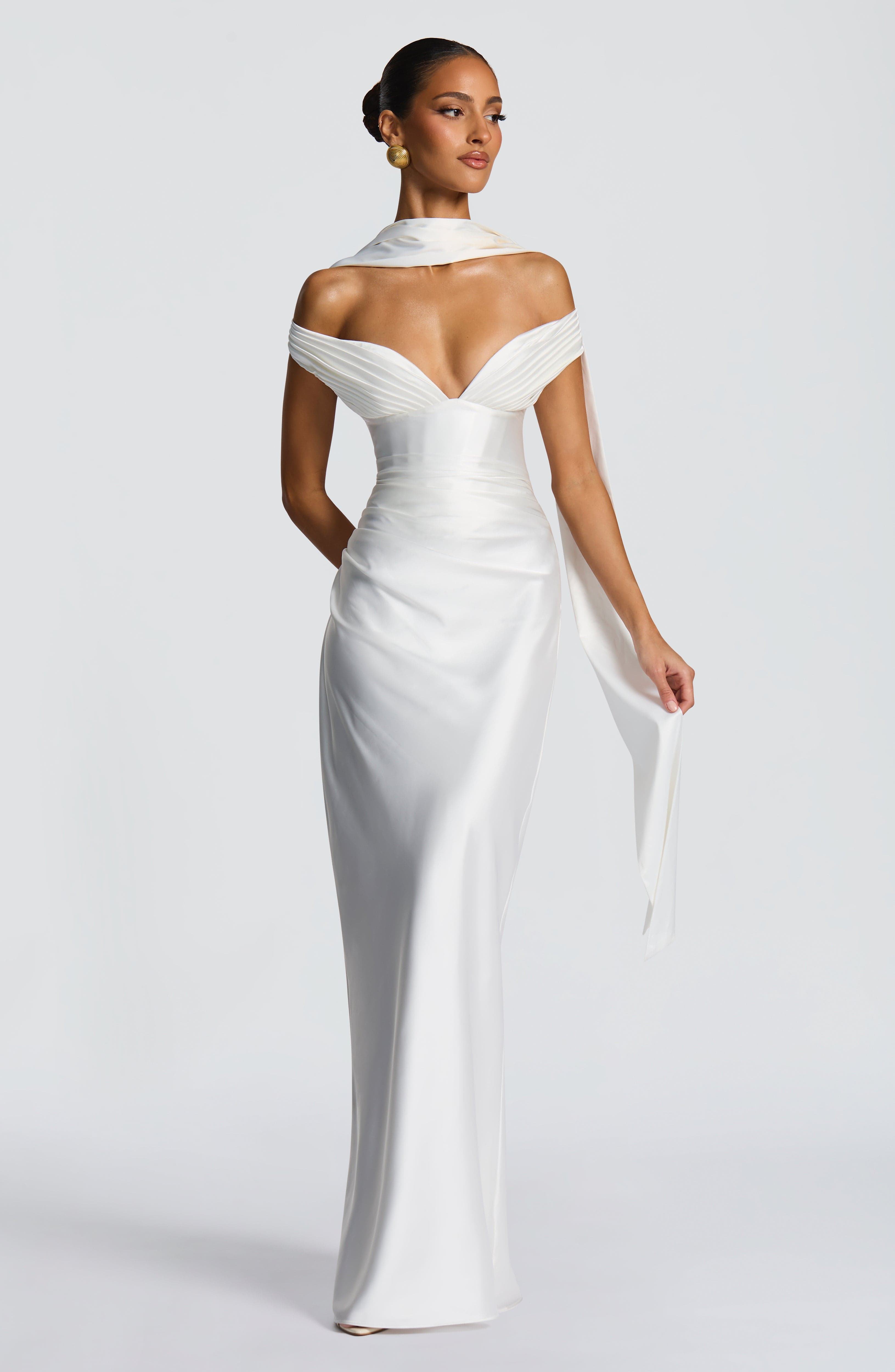 Aurelia Maxi Dress - Ivory - Napalia