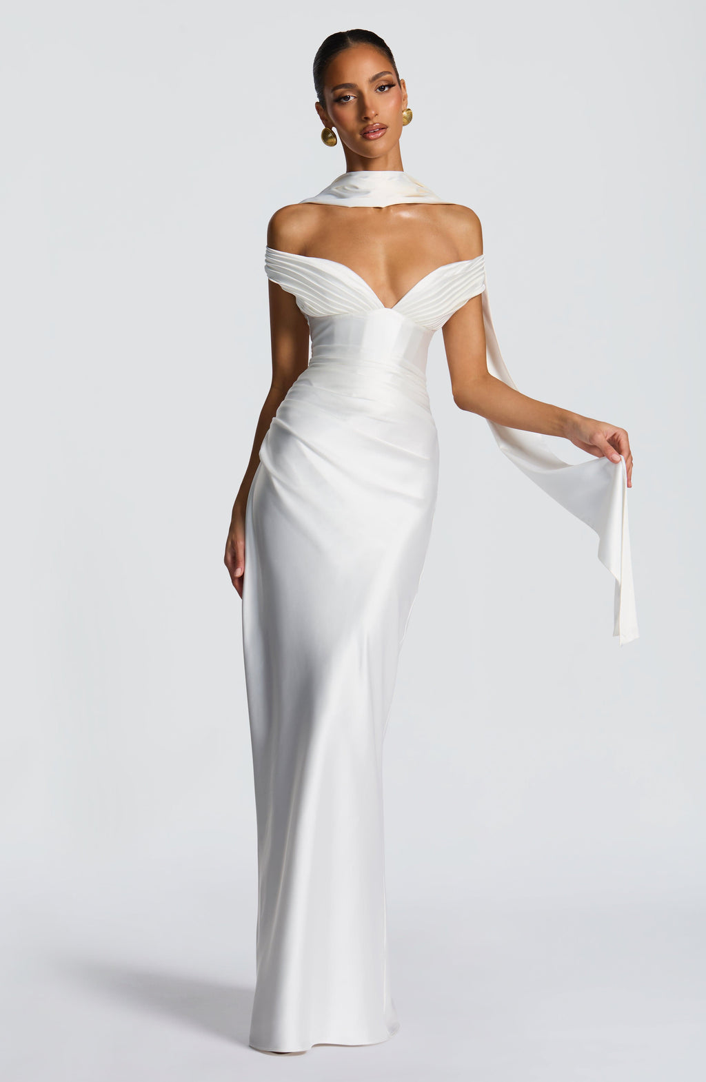 Aurelia Maxi Dress - Ivory - Napalia