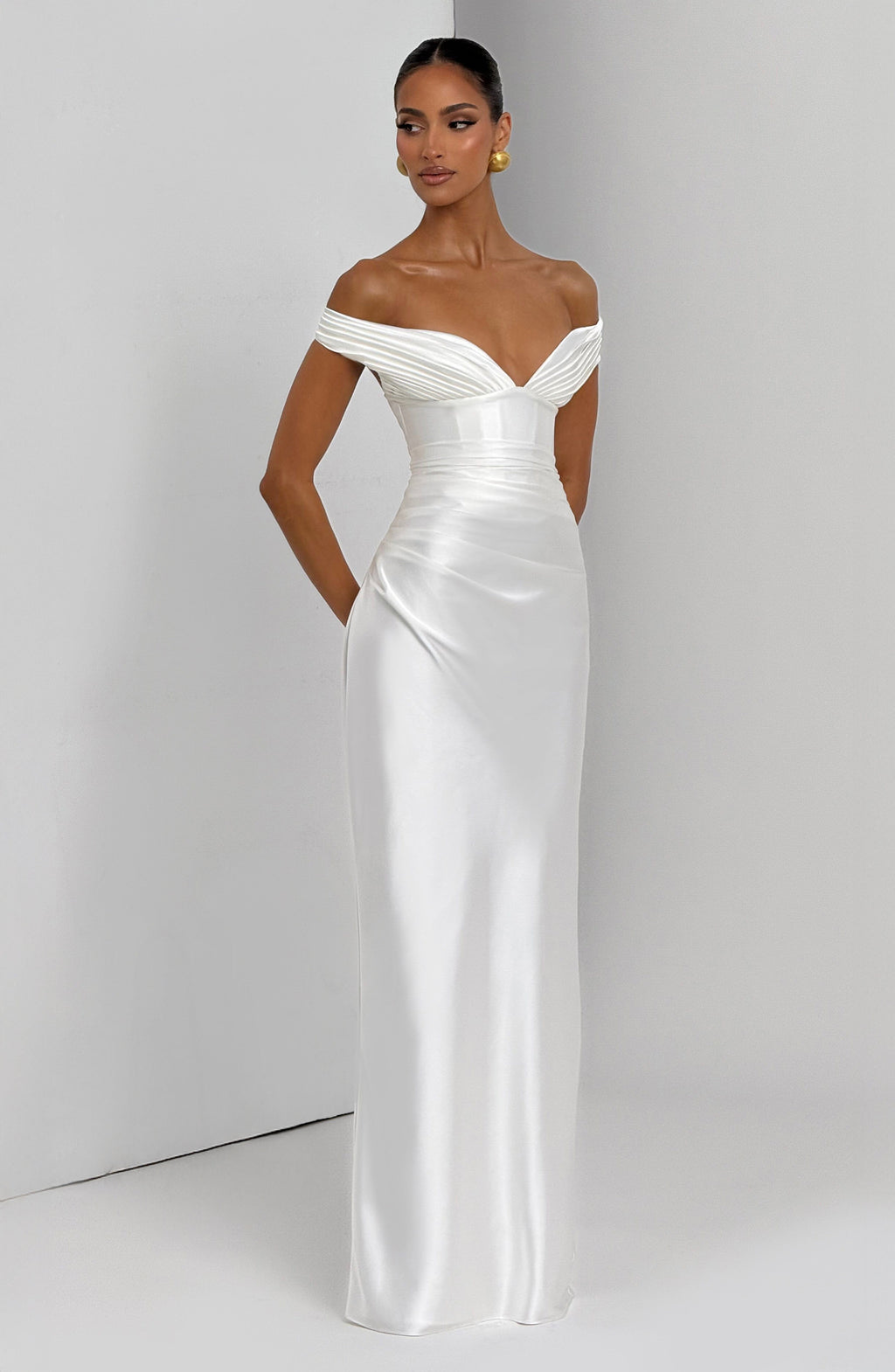 Aurelia Maxi Dress - Ivory - Napalia