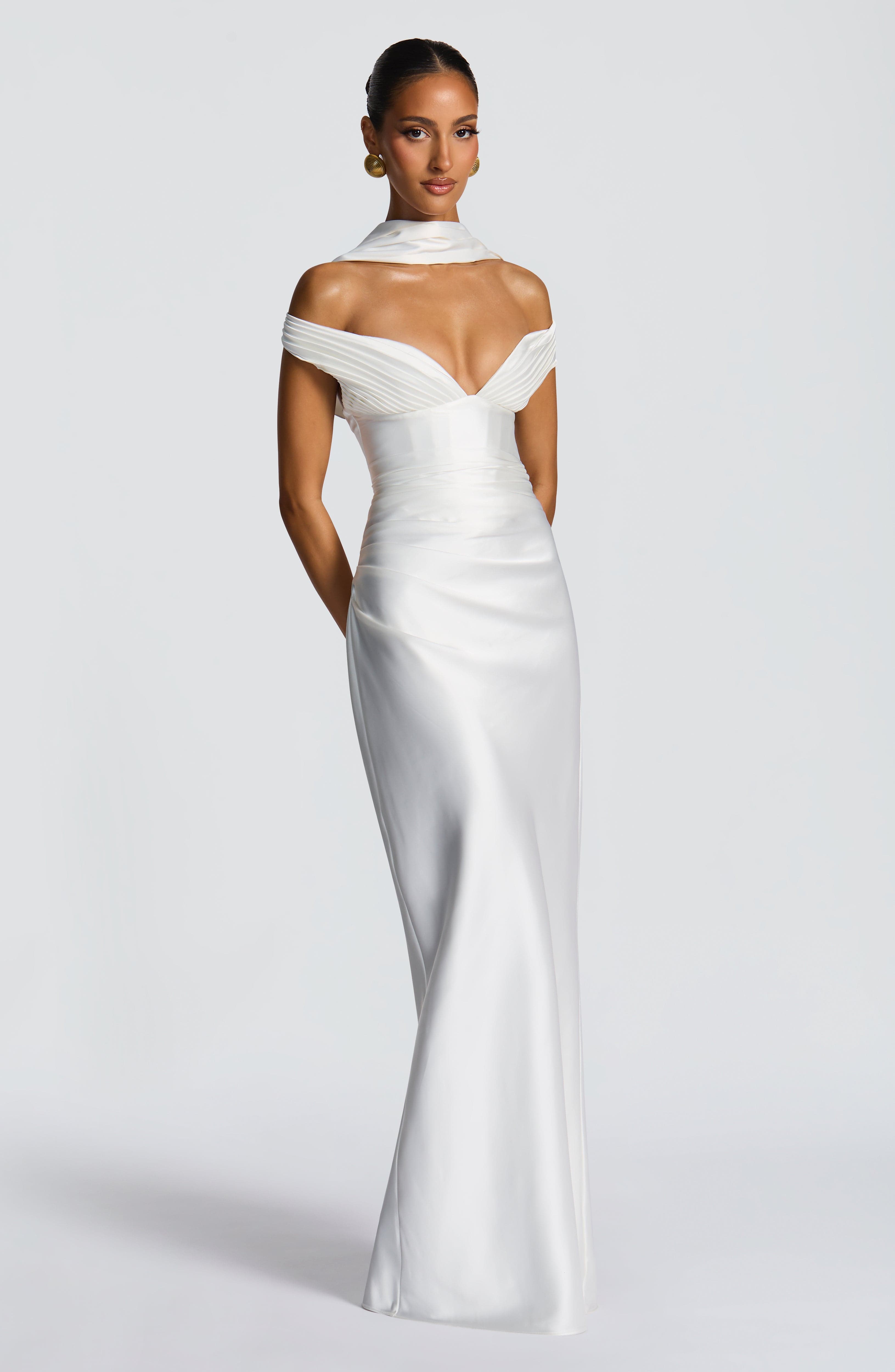 Aurelia Maxi Dress - Ivory - Napalia