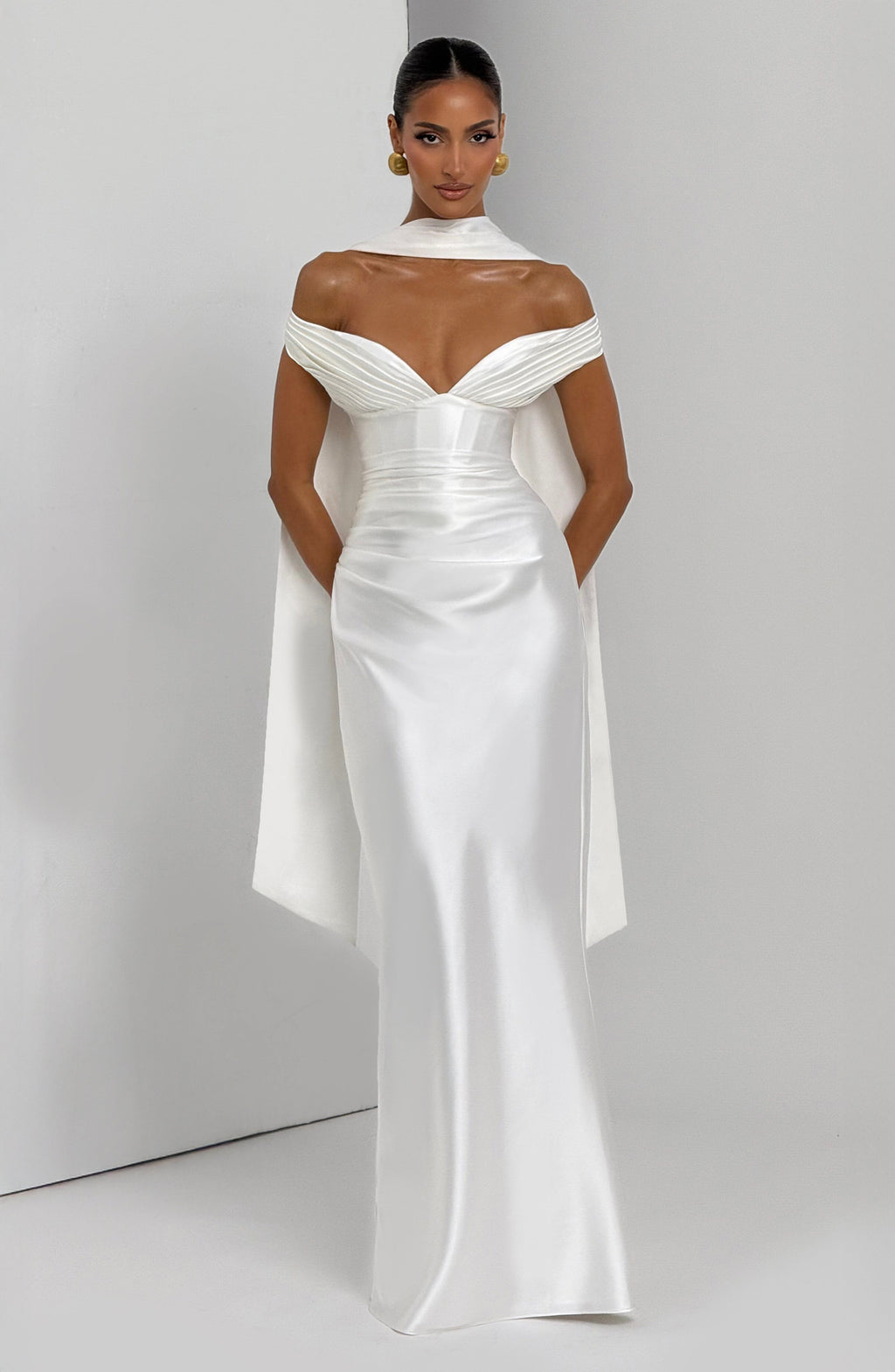 Aurelia Maxi Dress - Ivory - Napalia