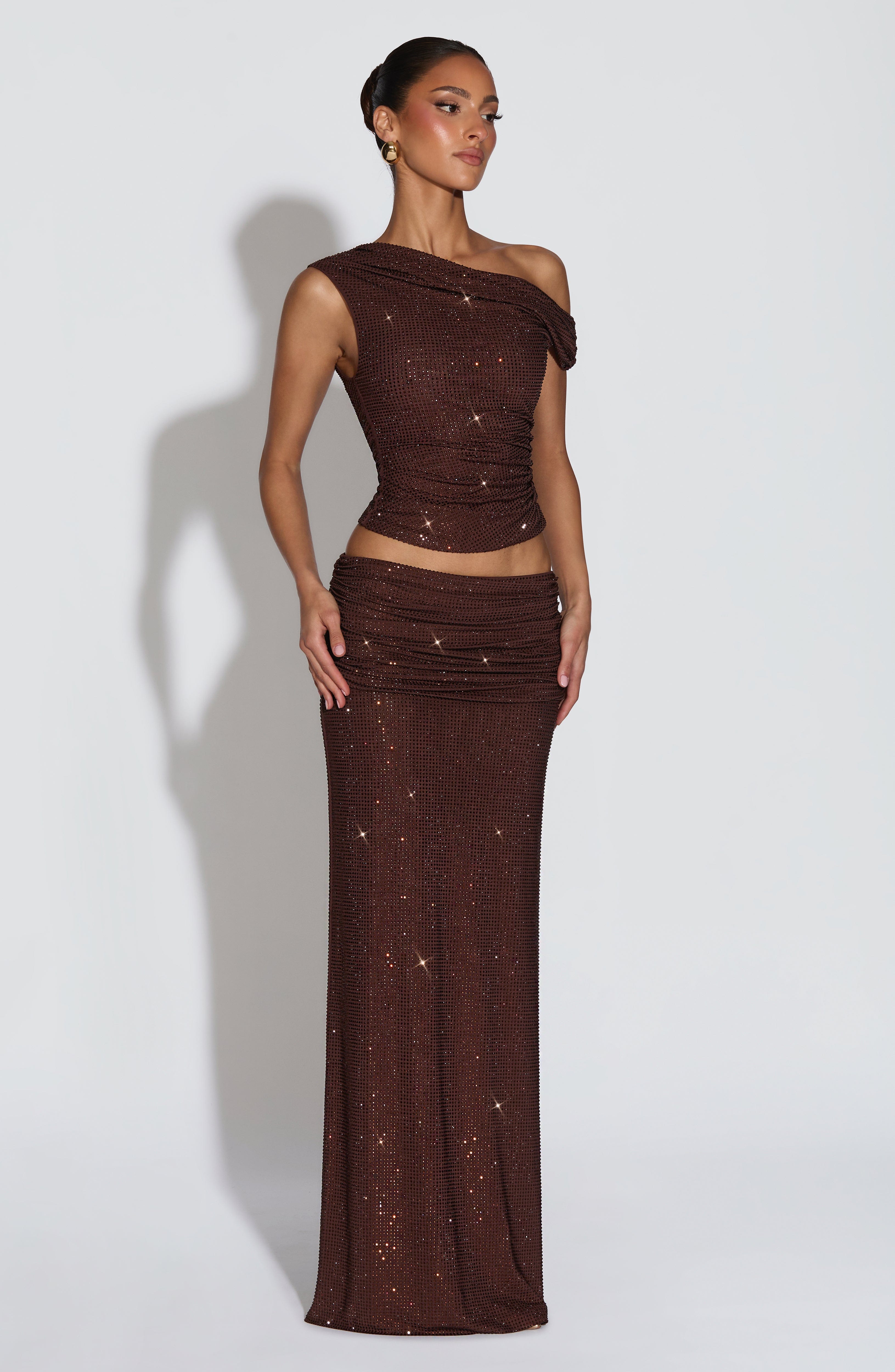 Aveda Top - Plum Brown - Napalia