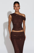 Aveda Top - Plum Brown - Napalia