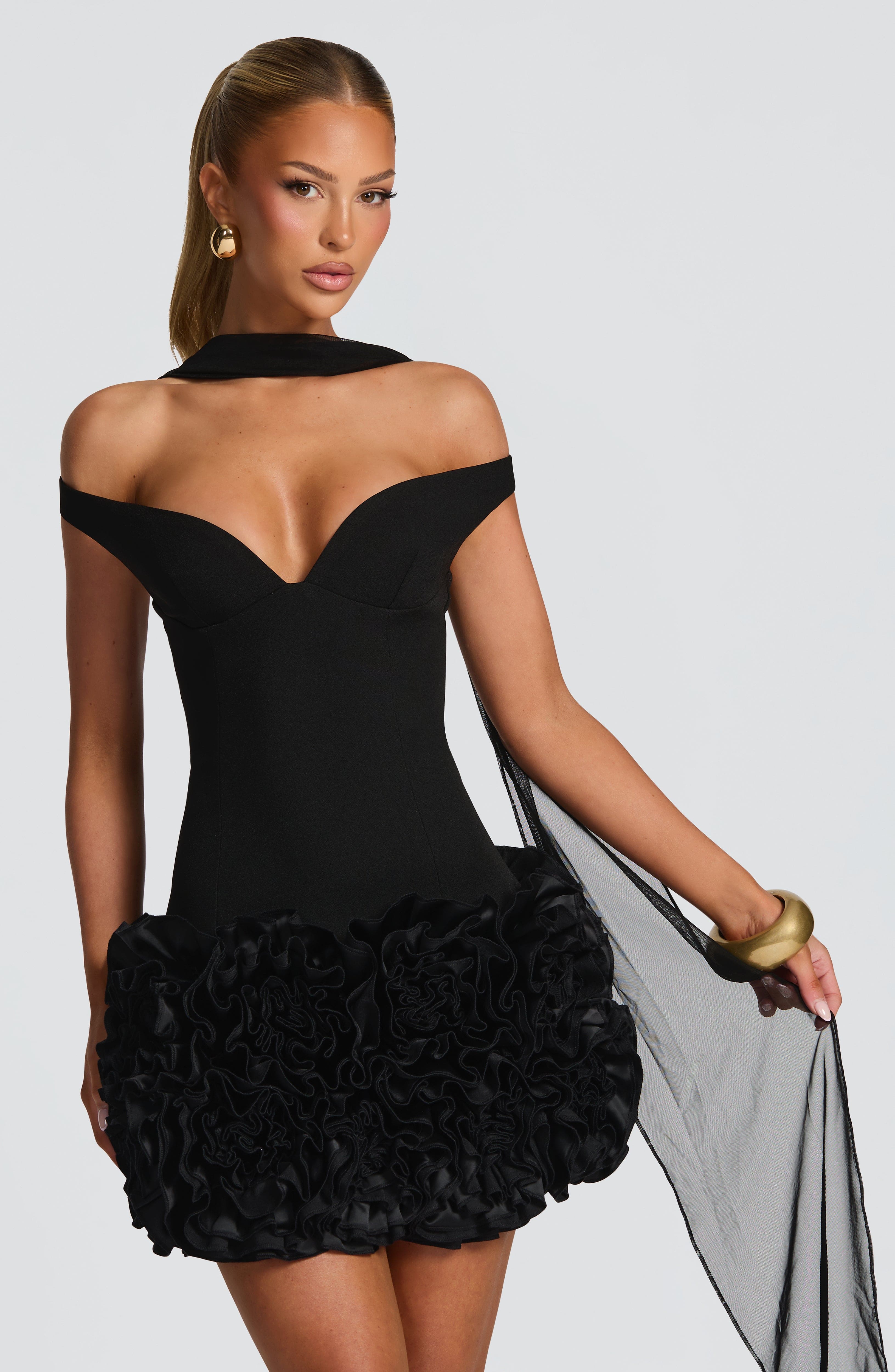 Aveta Mini Dress - Black - Napalia