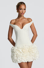 Aveta Mini Dress - Ivory - Napalia