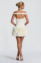 Aveta Mini Dress - Ivory - Napalia