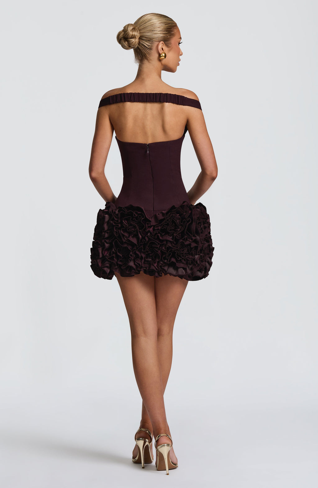 Aveta Mini Dress - Plum - Napalia