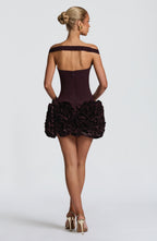 Aveta Mini Dress - Plum - Napalia