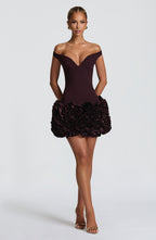 Aveta Mini Dress - Plum - Napalia