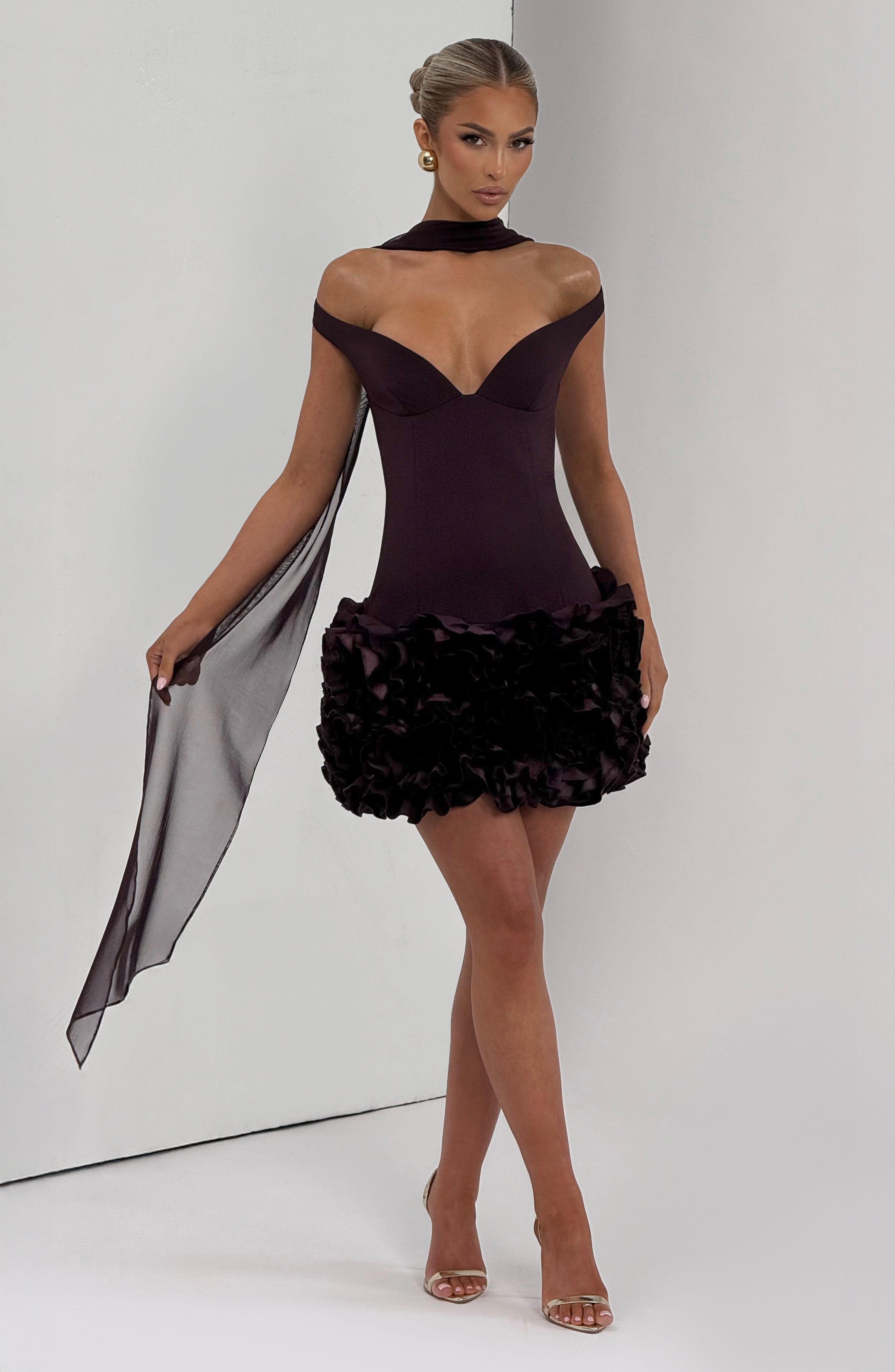 Aveta Mini Dress - Plum - Napalia