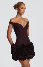 Aveta Mini Dress - Plum - Napalia
