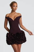 Aveta Mini Dress - Plum - Napalia