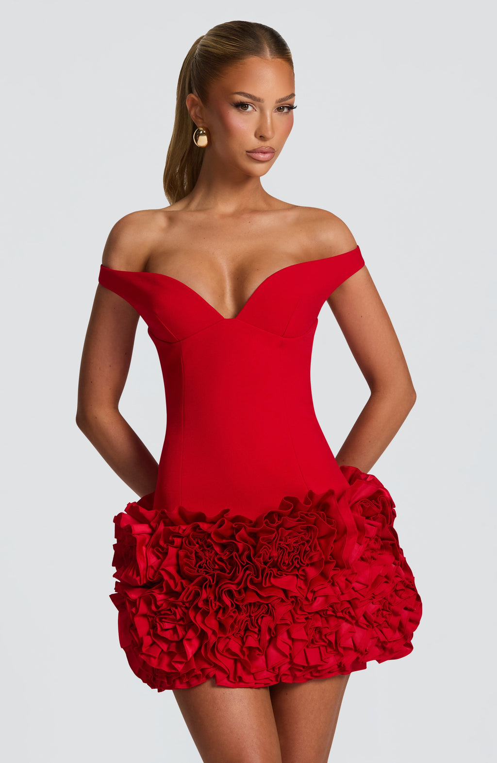 Aveta Mini Dress - Red - Napalia