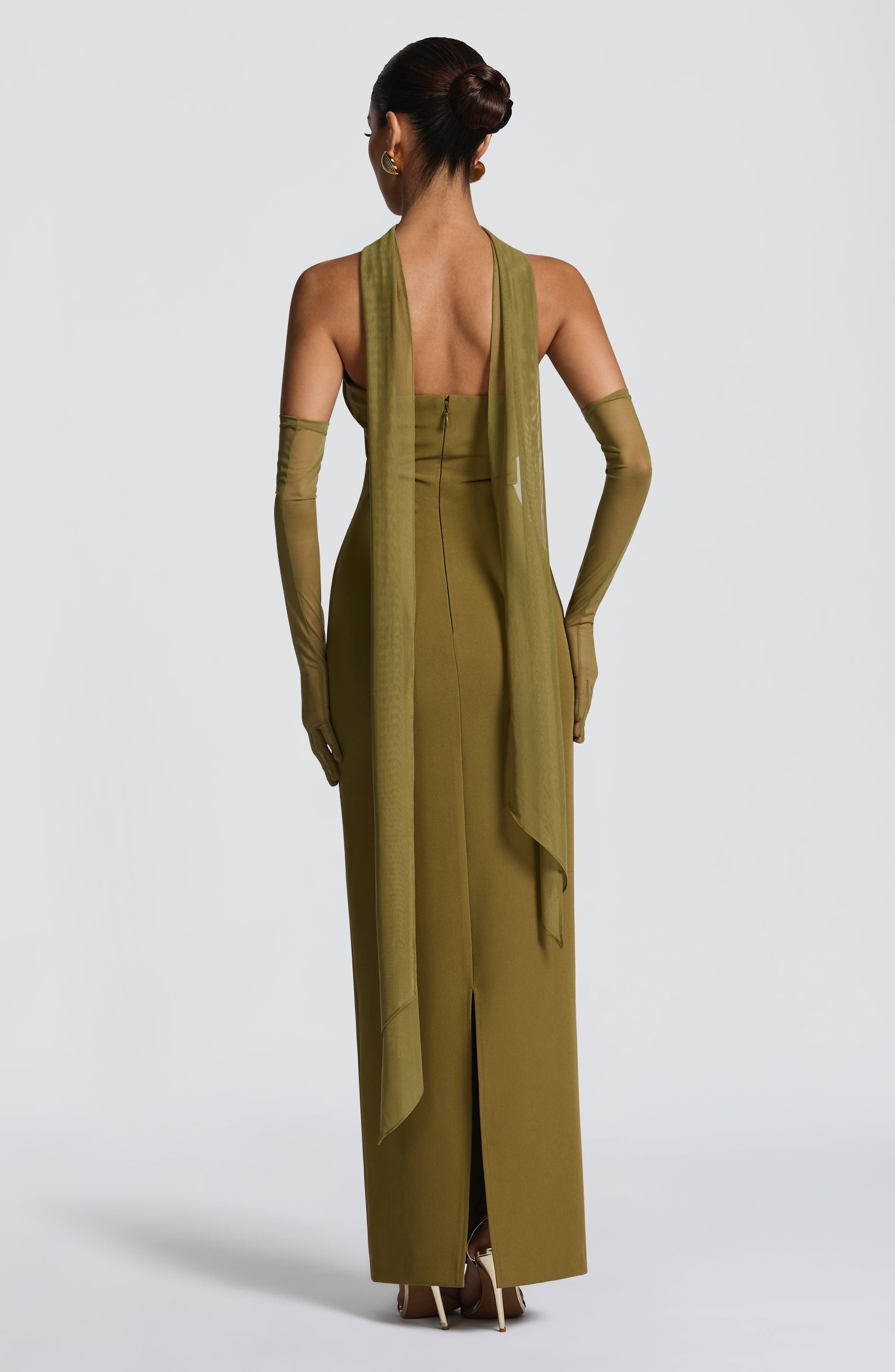 Ayla Scarf - Deep Olive - Napalia