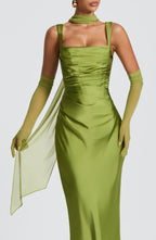 Ayla Scarf - Olive - Napalia