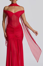 Ayla Scarf - Red - Napalia