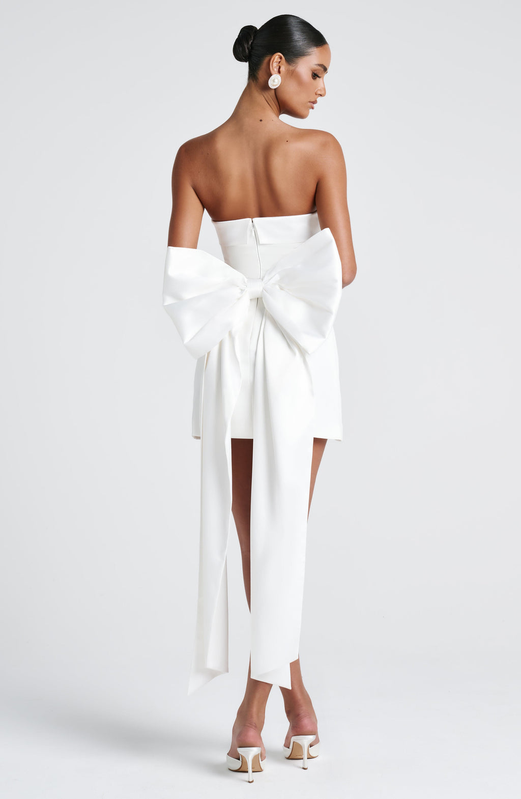 Barbara Mini Dress - Ivory - Napalia