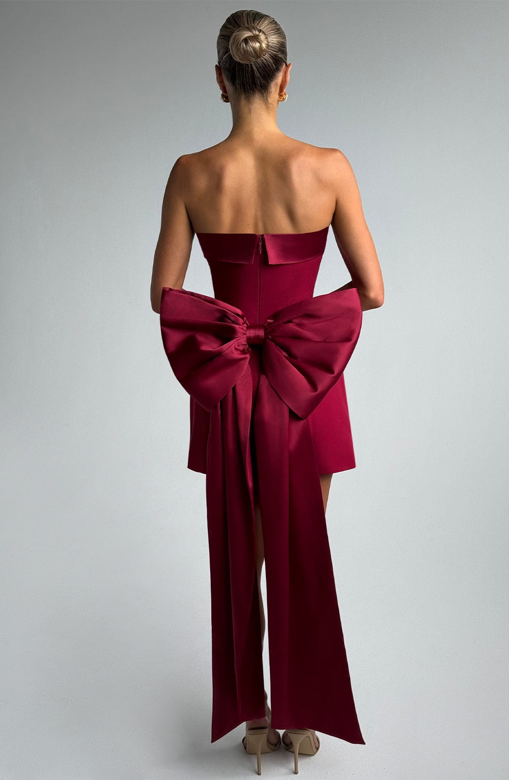 Barbara Mini Dress - Wine - Napalia