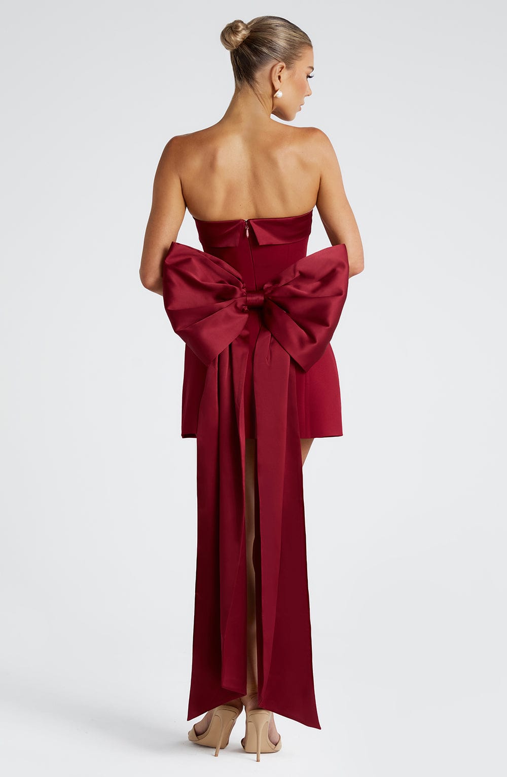 Barbara Mini Dress - Wine - Napalia