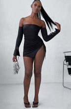 Becca Mini Dress - Black - Napalia
