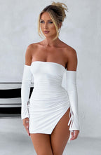 Becca Mini Dress - White - Napalia