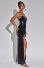 Bells Maxi Dress - Black - Napalia