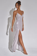 Bells Maxi Dress - Silver - Napalia