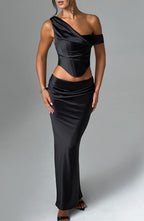 Bernadette Maxi Skirt - Black - Napalia