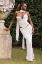 Bernadette Maxi Skirt - Ivory - Napalia