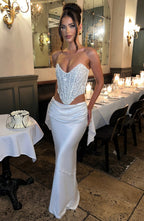 Bernadette Maxi Skirt - Ivory - Napalia