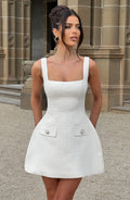 Bessie Mini Dress - Ivory - Napalia