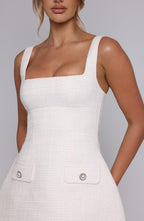 Bessie Mini Dress - Ivory - Napalia