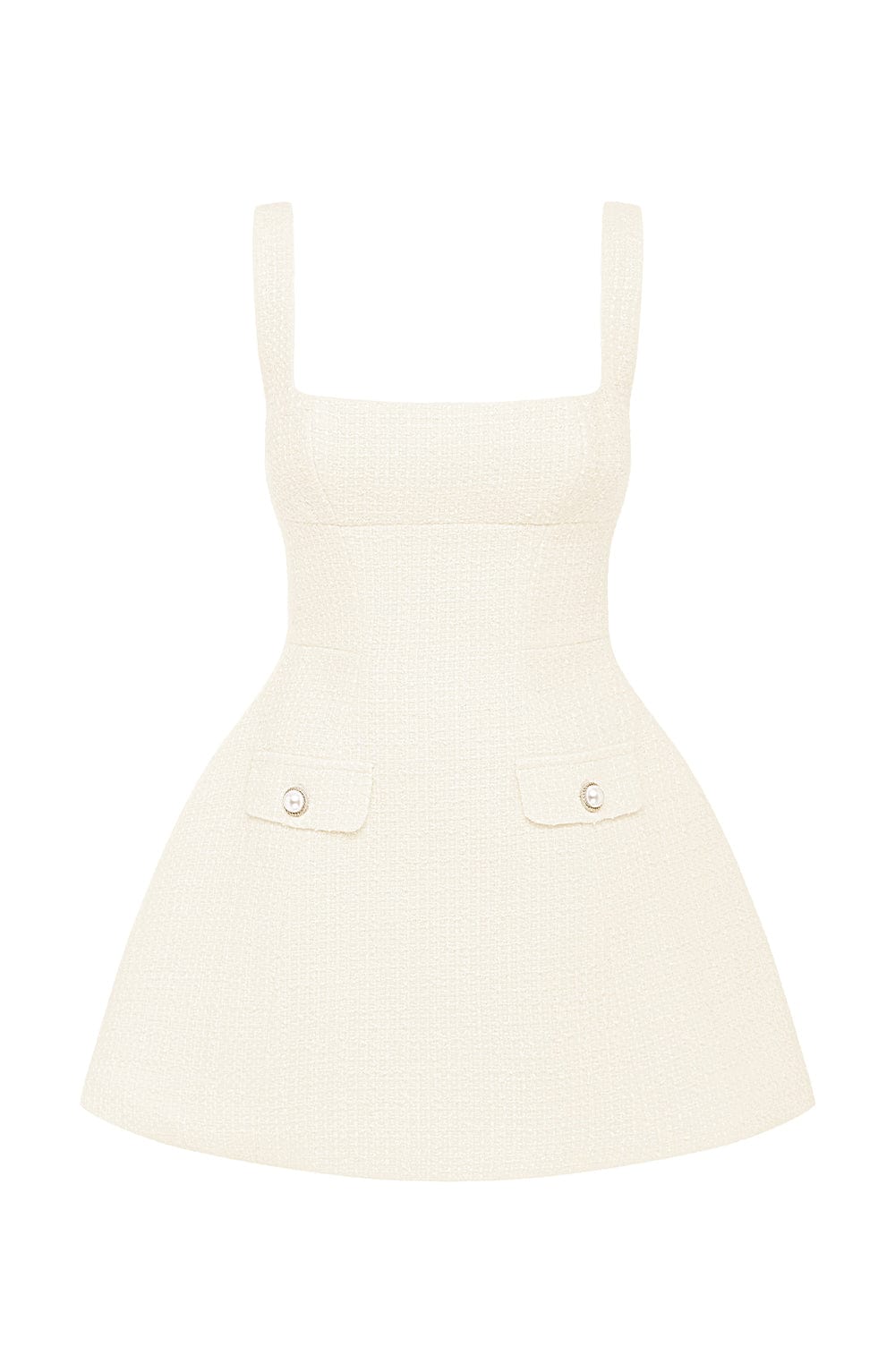 Bessie Mini Dress - Ivory - Napalia