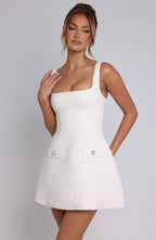 Bessie Mini Dress - Ivory - Napalia