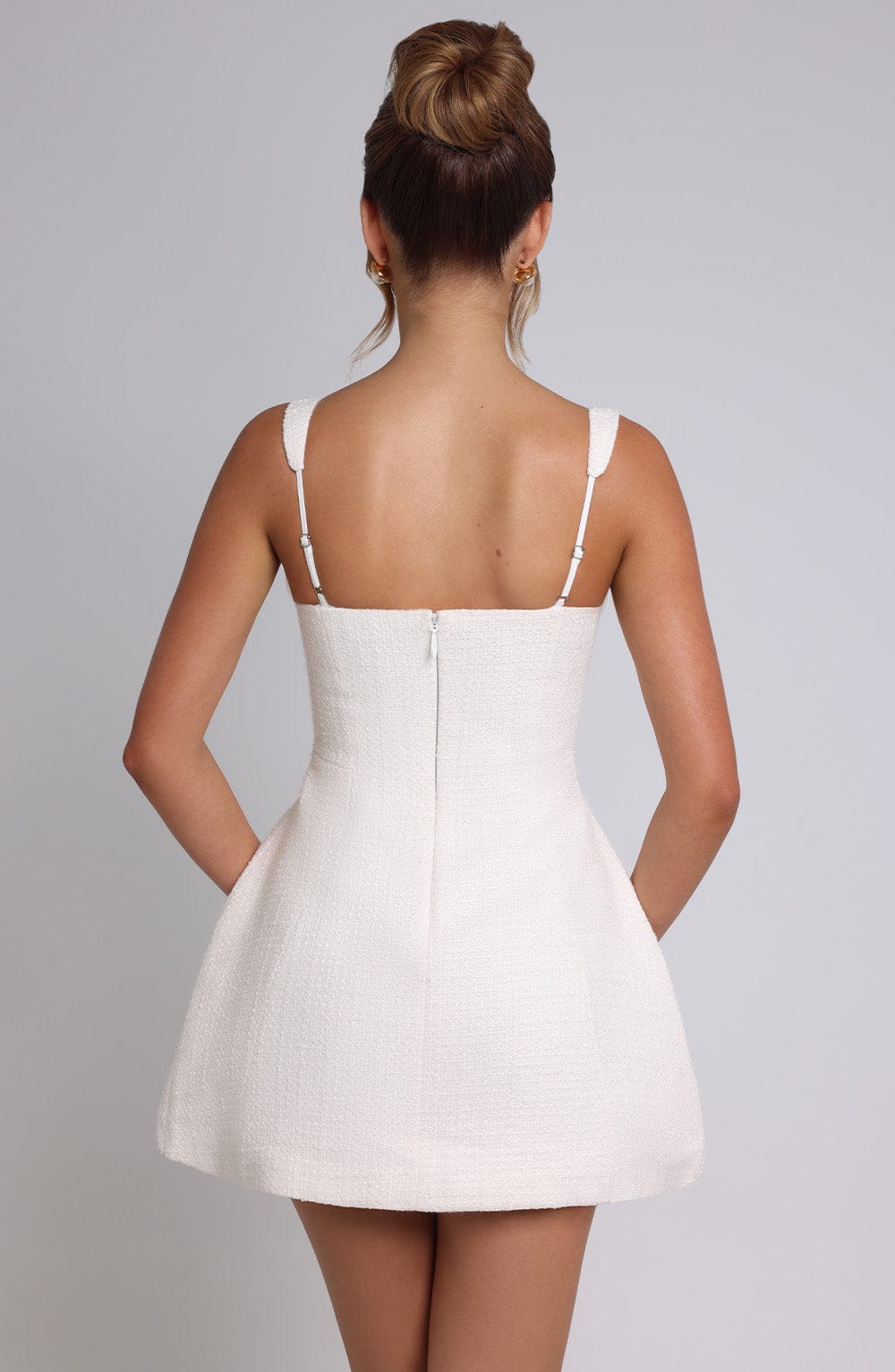 Bessie Mini Dress - Ivory - Napalia