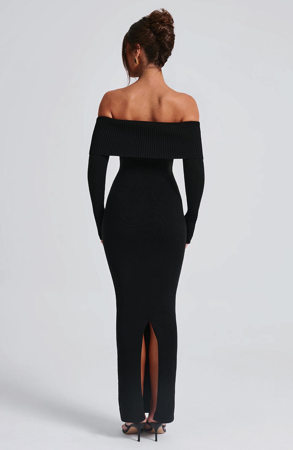 Beverley Knit Maxi Dress - Black - Napalia