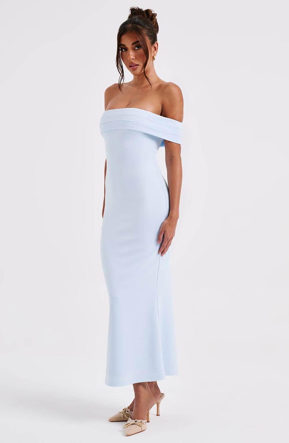 Bex Midi Dress - Blue - Napalia